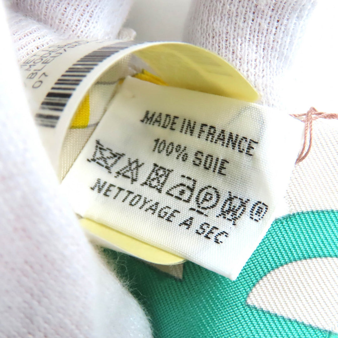 Pristine HERMES scarf BOVCLERIE MODERNE Modern buckle silk Women