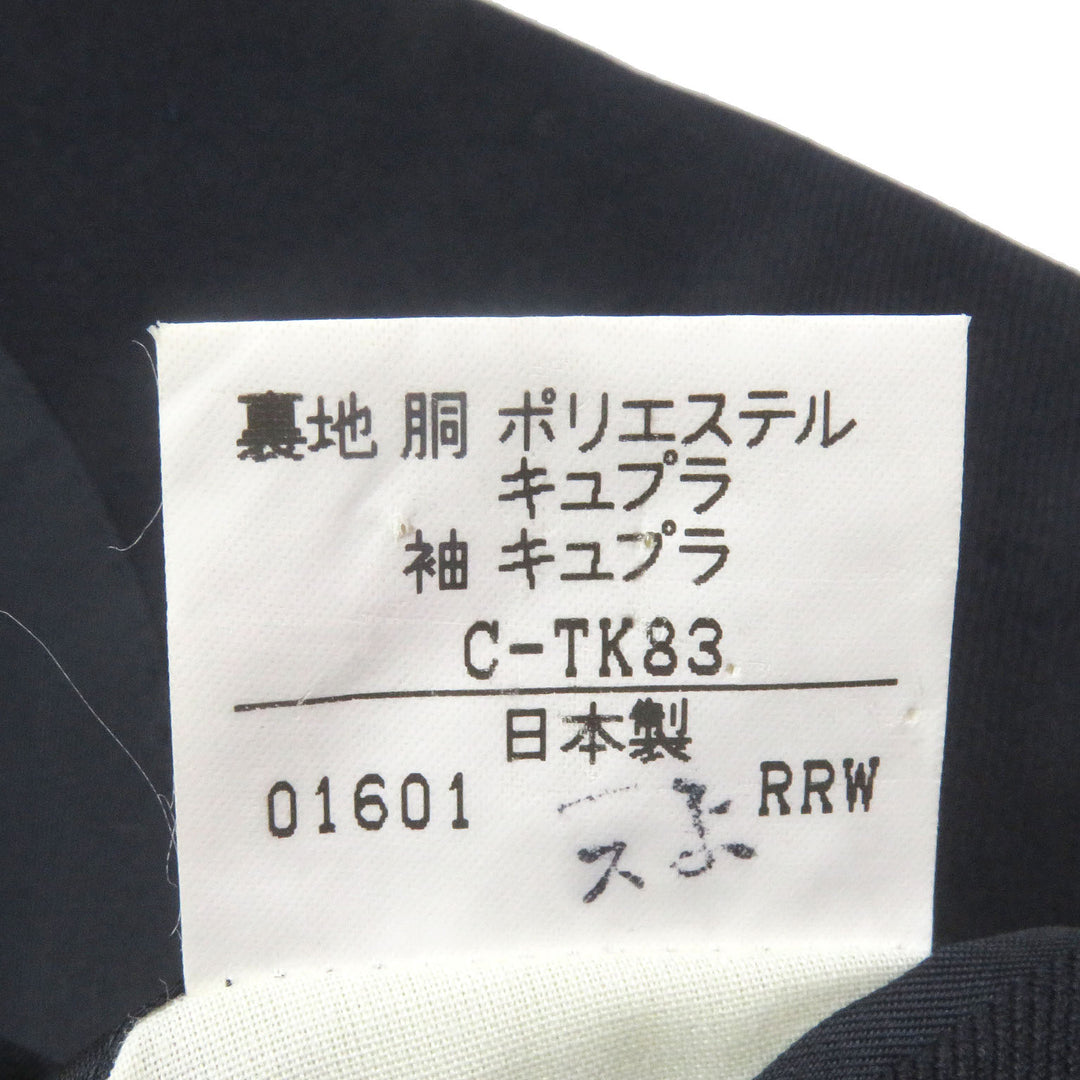Excellent Burberrys tailored jacket Emblem Gold Button Single Navy wool mens