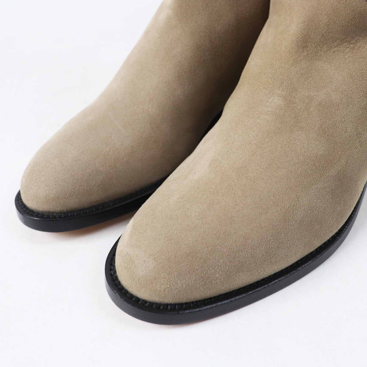 Pristine HERMES Knee-high boots Kelly Buckle Jumping Boots / beige sabre 34
