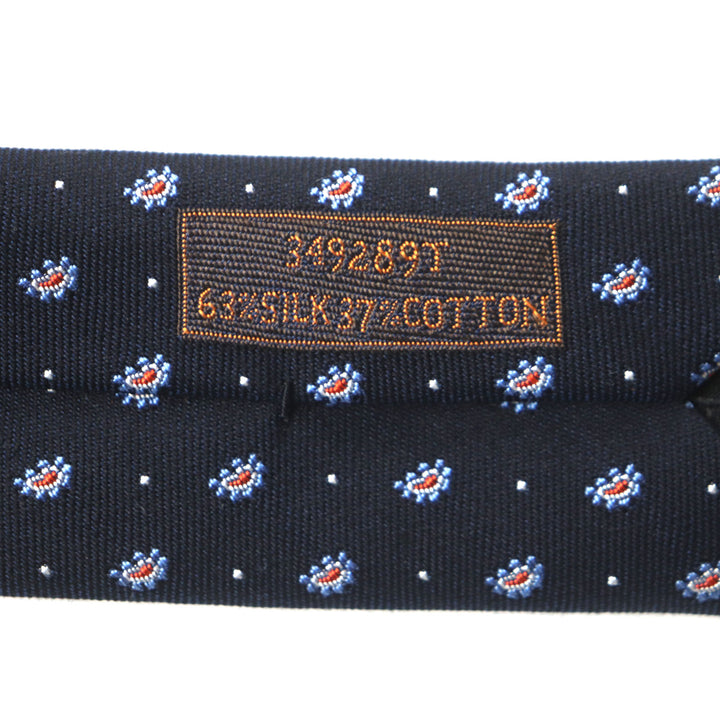 Pristine HERMES tie Cravat Paisley Dot silk mens 349289T