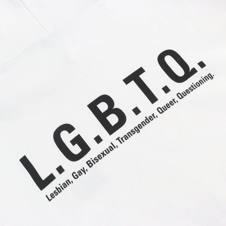 Great BALENCIAGA hoodie LGBTQ logo rainbow embroidered oversizedpullover cotton mensL