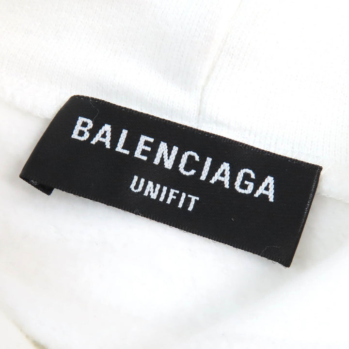 Great BALENCIAGA hoodie LGBTQ logo rainbow embroidered oversizedpullover cotton mensL