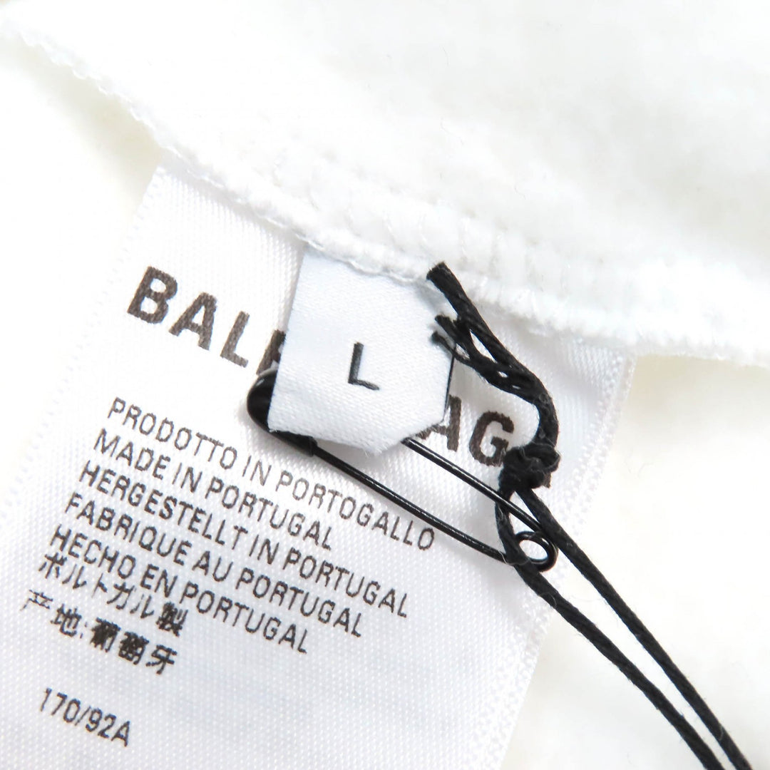 Great BALENCIAGA hoodie LGBTQ logo rainbow embroidered oversizedpullover cotton mensL