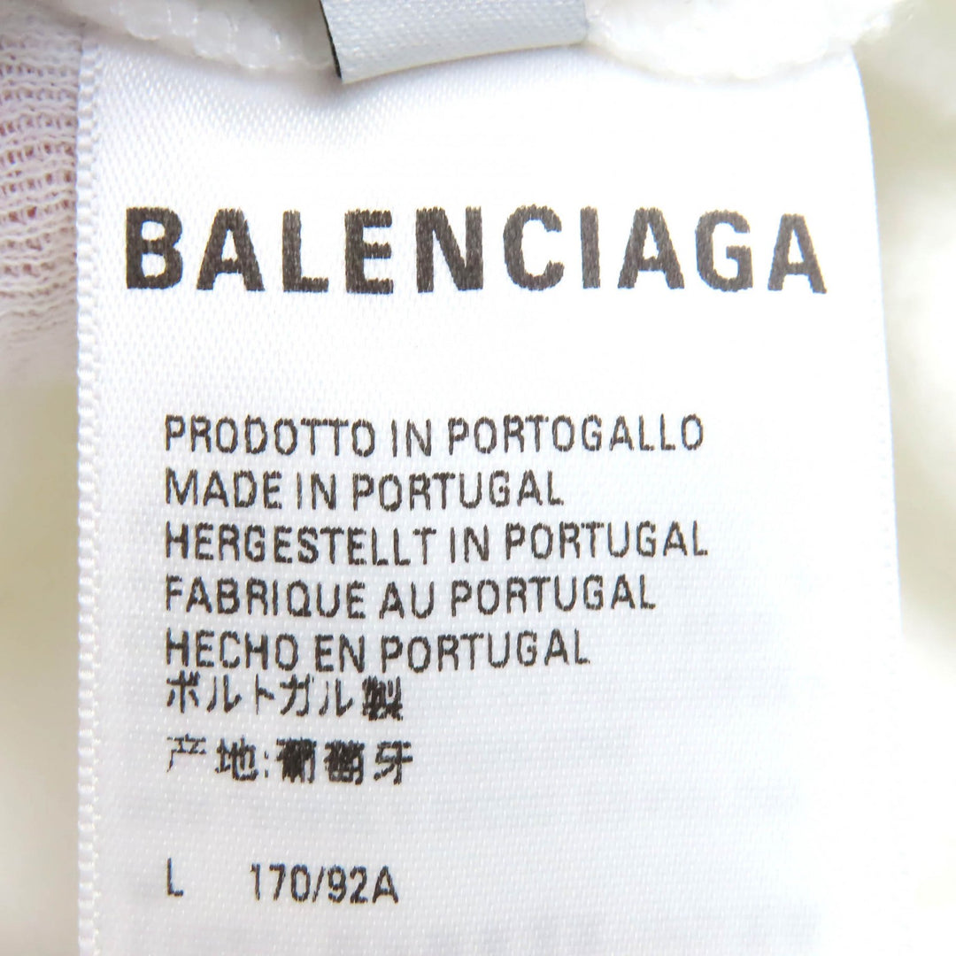 Great BALENCIAGA hoodie LGBTQ logo rainbow embroidered oversizedpullover cotton