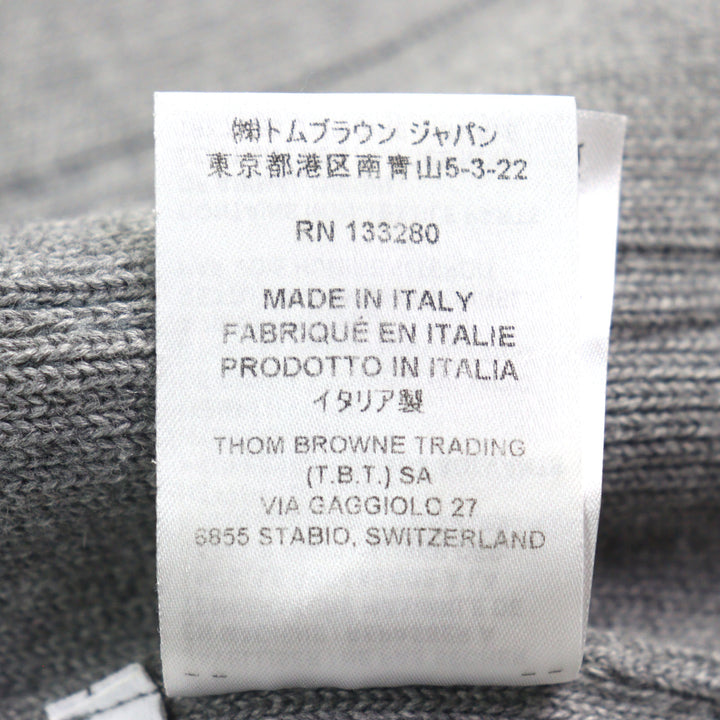 Great THOM BROWNE Jacket Double-faced cotton cashmere Gray cotton mens 1 MKJ113A