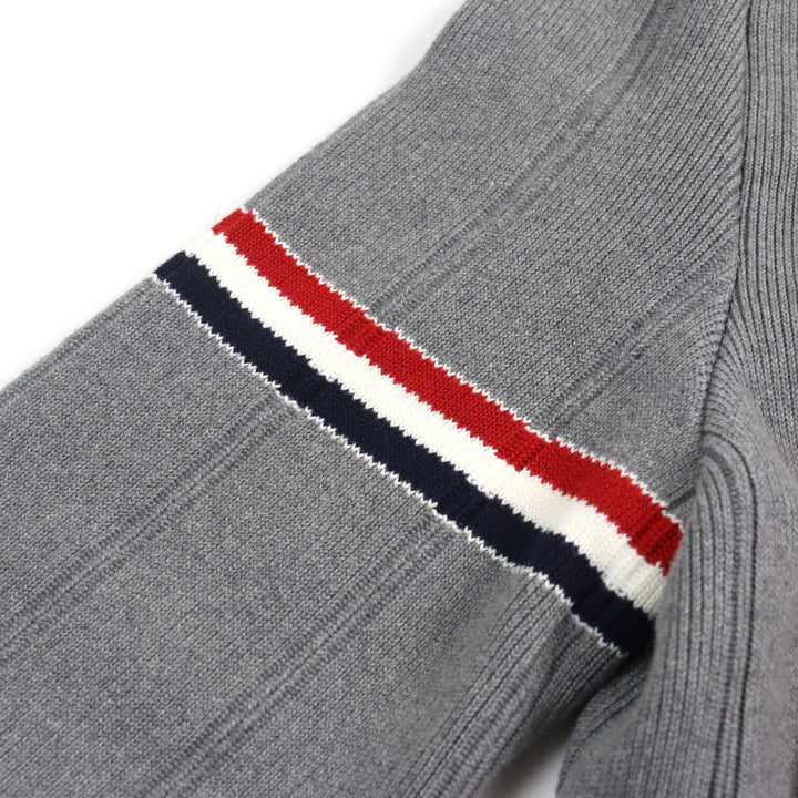 Great THOM BROWNE Jacket Double-faced cotton cashmere Gray cotton mens 1 MKJ113A
