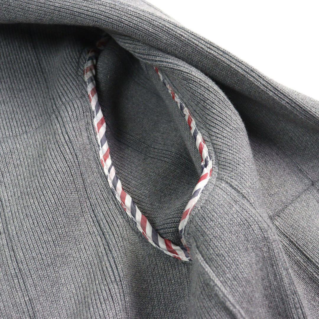 Great THOM BROWNE Jacket Double-faced cotton cashmere Gray cotton mens 1 MKJ113A