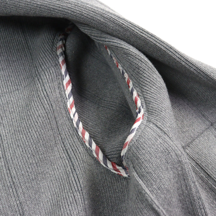 Great THOM BROWNE Jacket Double-faced cotton cashmere Gray cotton mens 1 MKJ113A