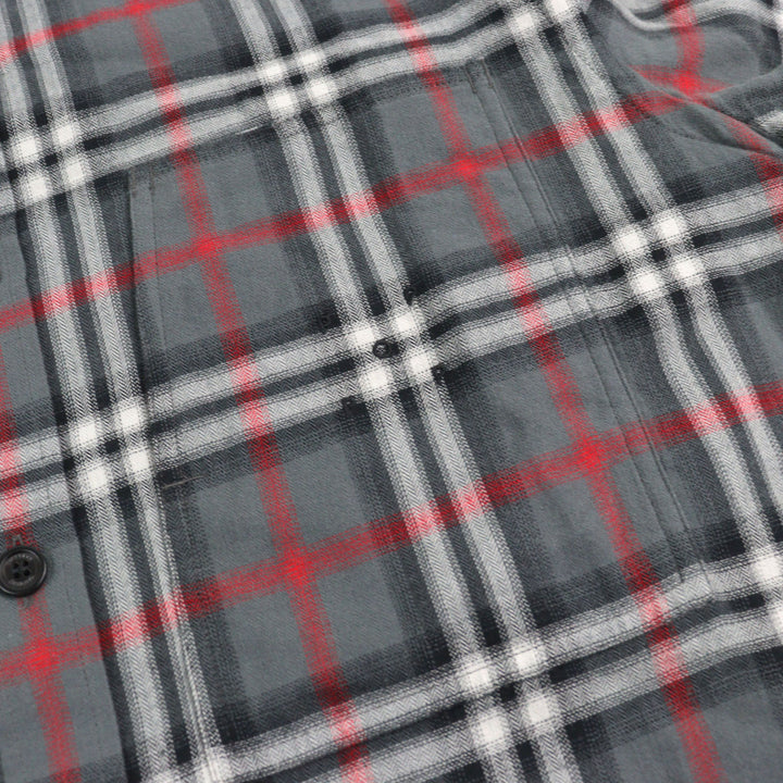 Excellent BURBERRY LONDON Long sleeve shirt Embroidered Blur Check mens XS 8057292