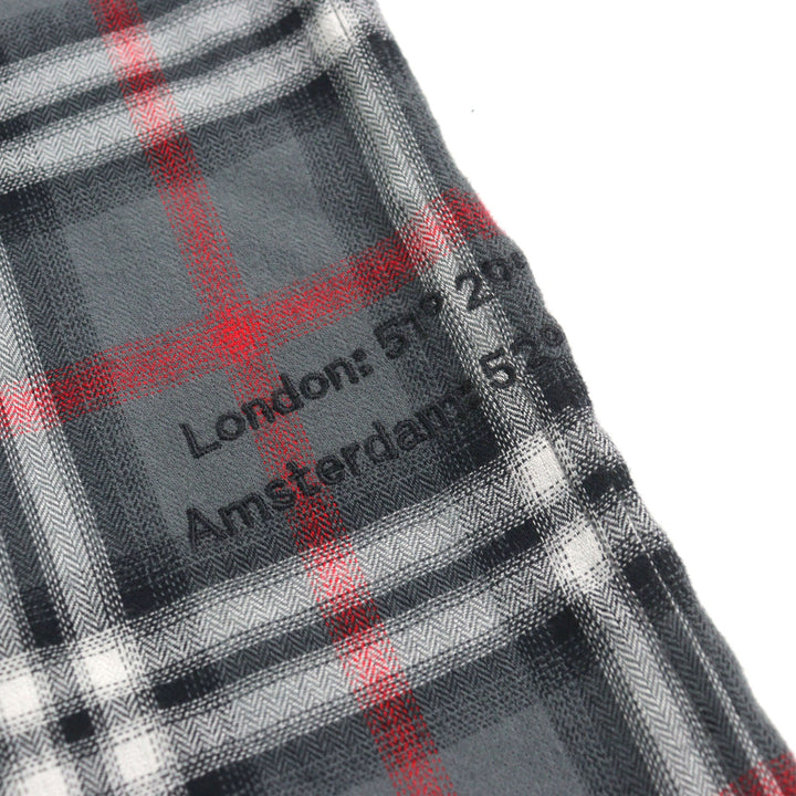 Excellent BURBERRY LONDON Long sleeve shirt Embroidered Blur Check mens XS