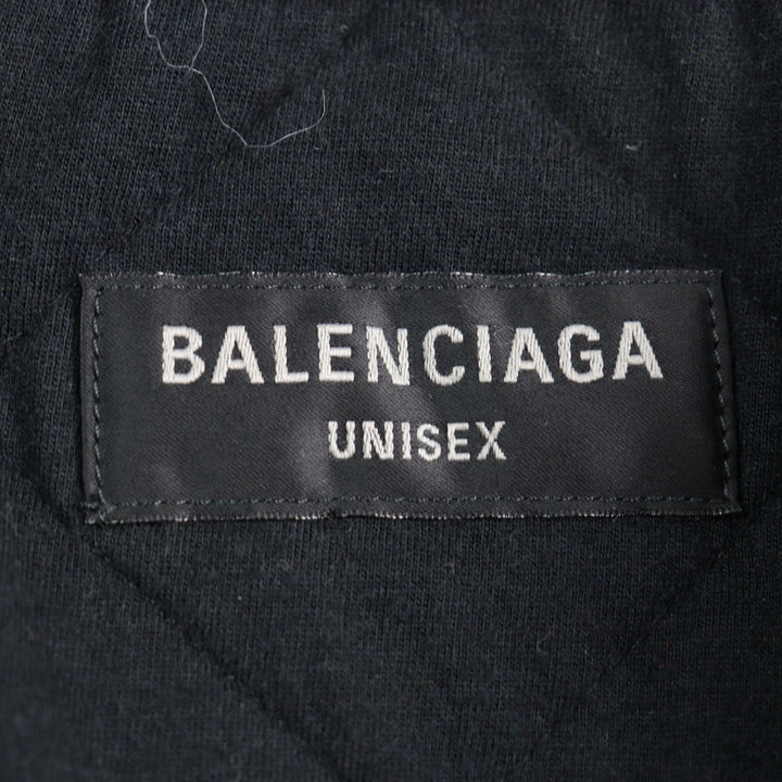 Great BALENCIAGA Jacket BLEACHED PLAID HOODED SHIRT VintageS 699223
