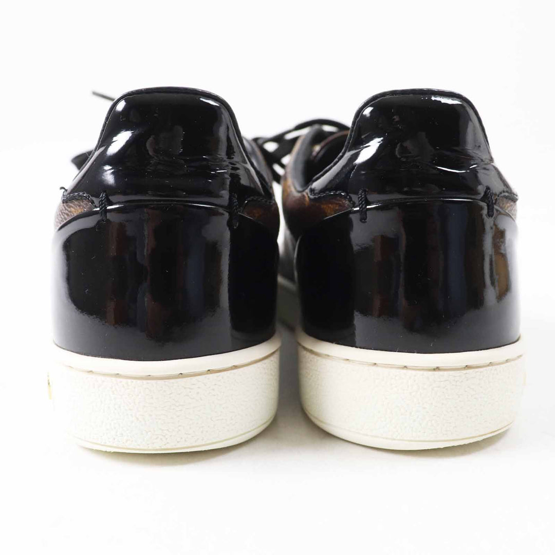 Great LOUIS VUITTON sneakers Front row line Brown Monogram canvas Women 35.5