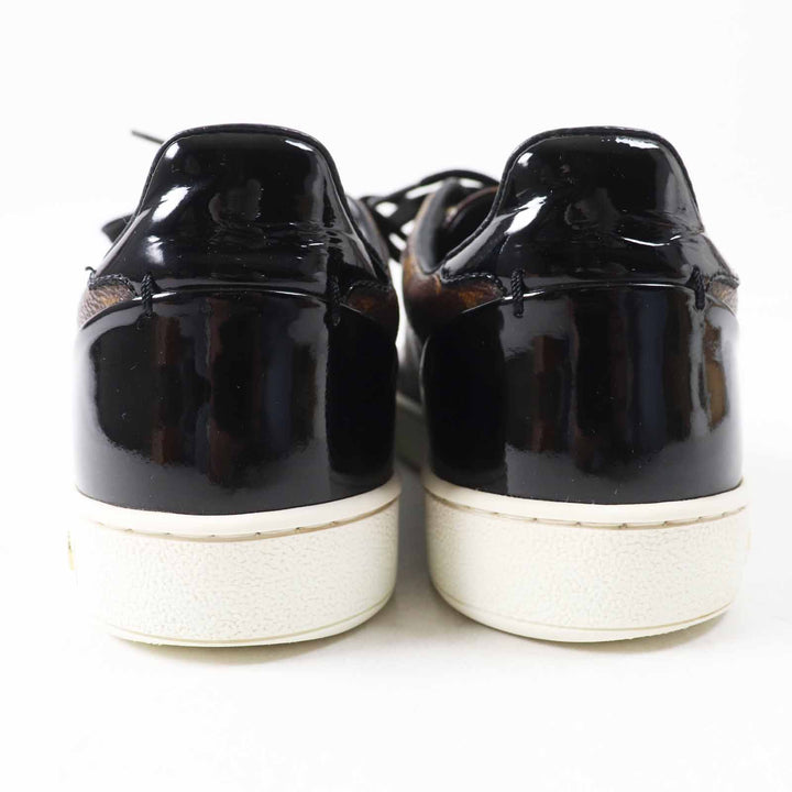 Great LOUIS VUITTON sneakers Front row line Brown Monogram canvas Women 35.5