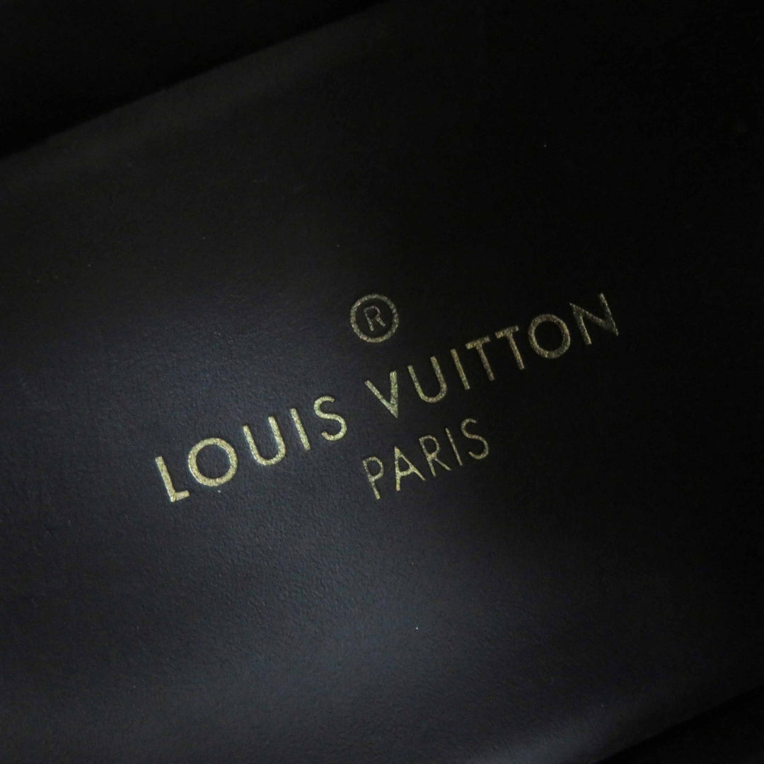 Great LOUIS VUITTON sneakers Front row line Brown Monogram canvas Women 35.5