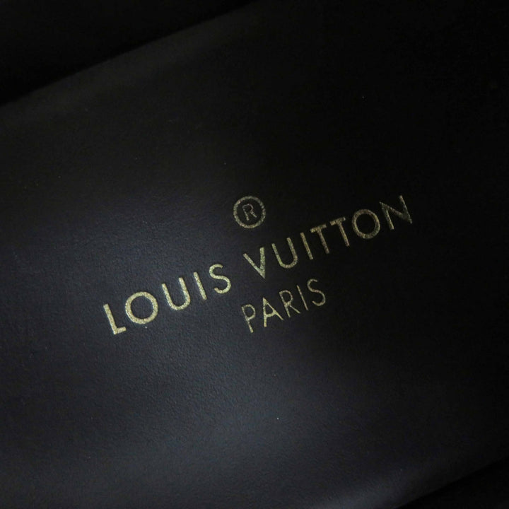 Great LOUIS VUITTON sneakers Front row line Brown Monogram canvas Women 35.5