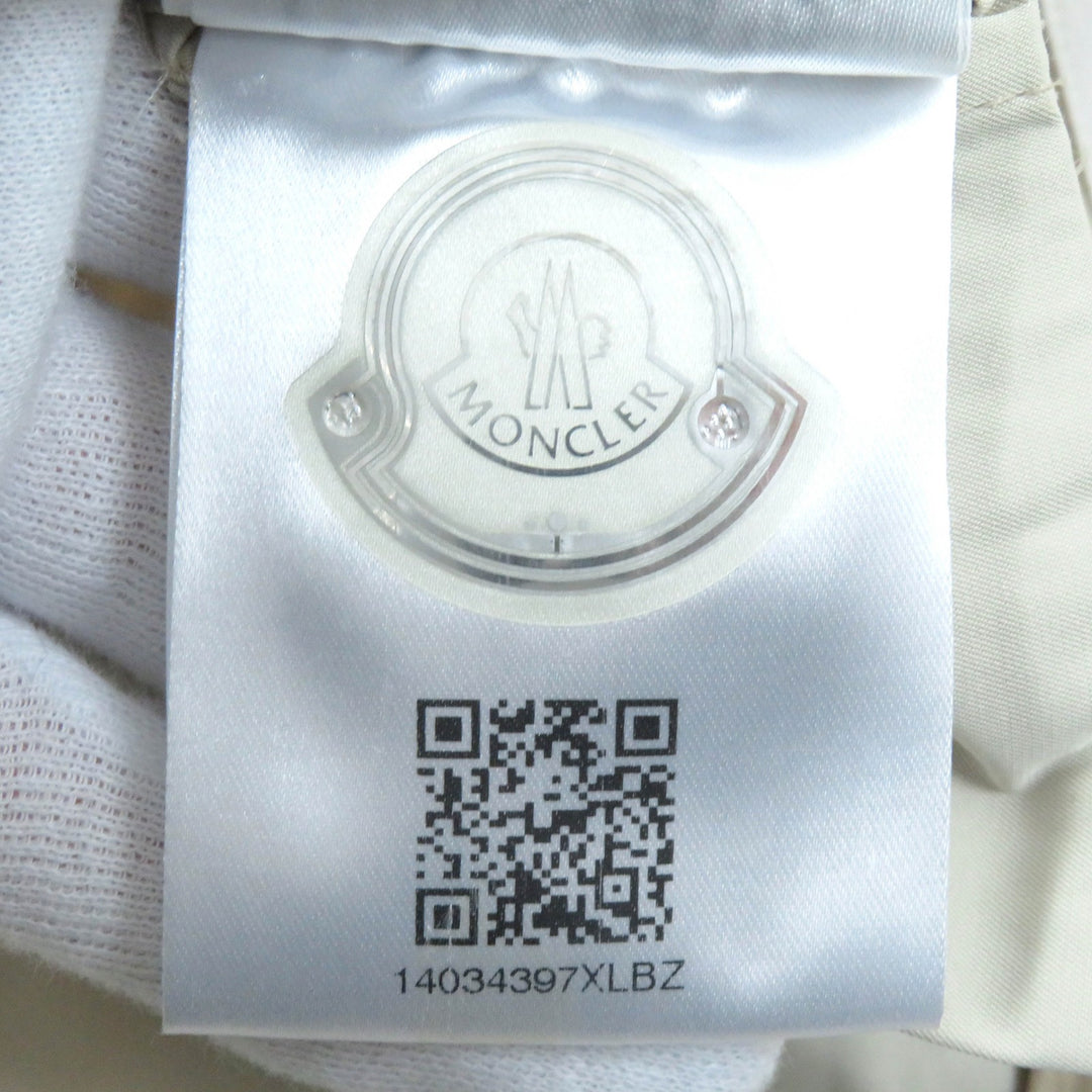 Great MONCLER trench coat GOBIE Logo tag, logo button, belt included beige polyester Women 0