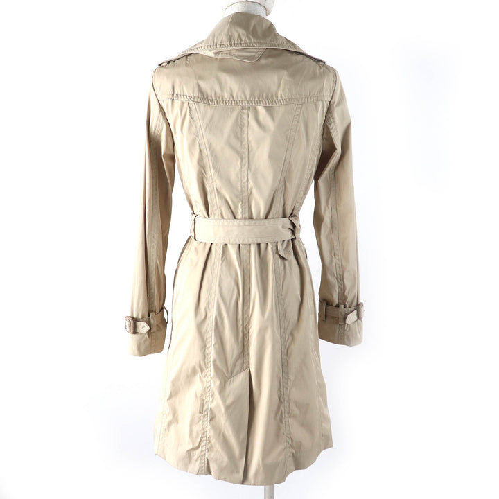 Great MONCLER trench coat GOBIE Logo tag, logo button, belt included beige polyester Women 0