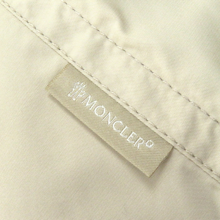 Great MONCLER trench coat GOBIE Logo tag, logo button, belt included beige polyester Women 0