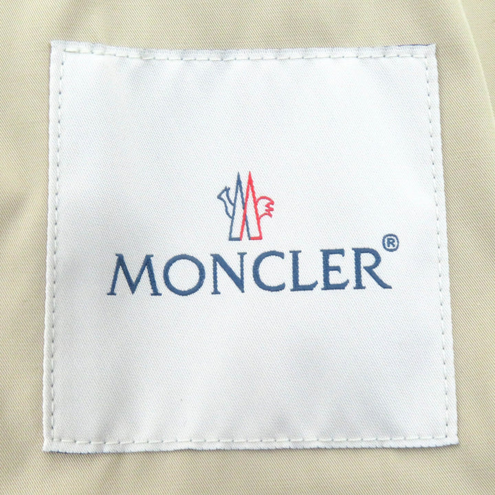 Great MONCLER trench coat GOBIE Logo tag, logo button, belt included beige polyester Women 0