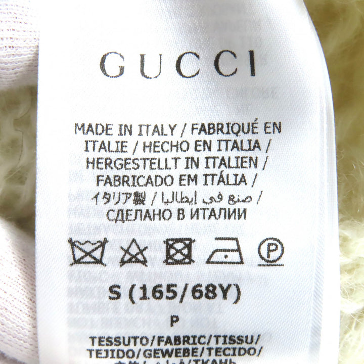 Pristine GUCCI×adidas Pants Trefoil 3 Stripes Mohair Knit Ivory black Women S