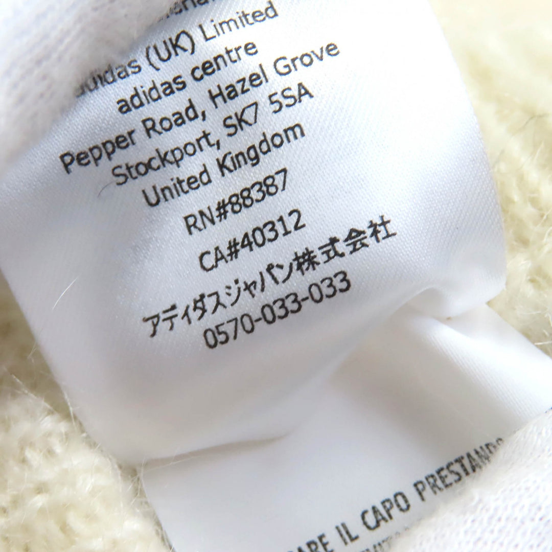 Pristine GUCCI×adidas Pants Trefoil 3 Stripes Mohair Knit Ivory black Women S 721504