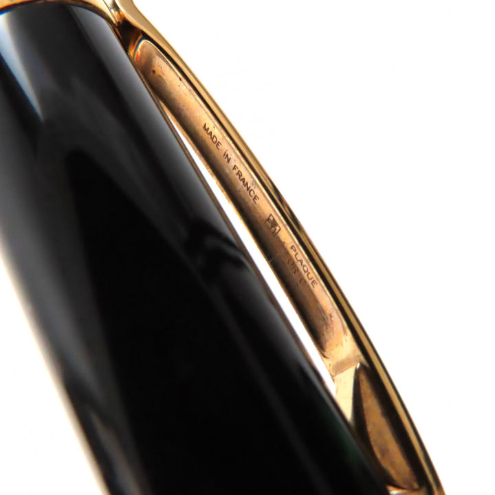 Very Good Cartier Ballpoint pen Trinity Engraved logo twist fastening black mens
