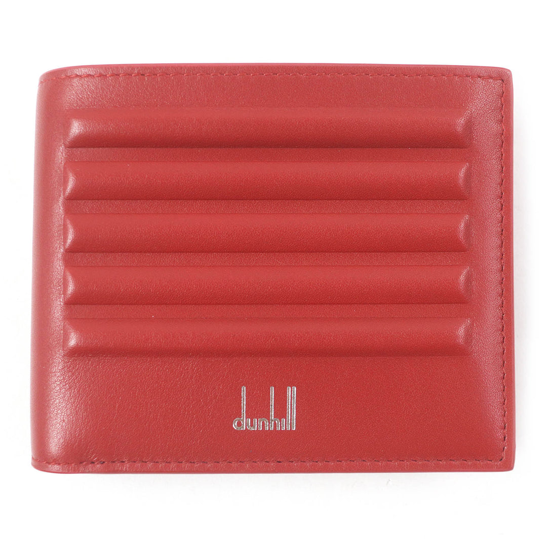 Pristine Dunhill Bifold Wallet GT 4CC Coin case Billfold Red leather mens