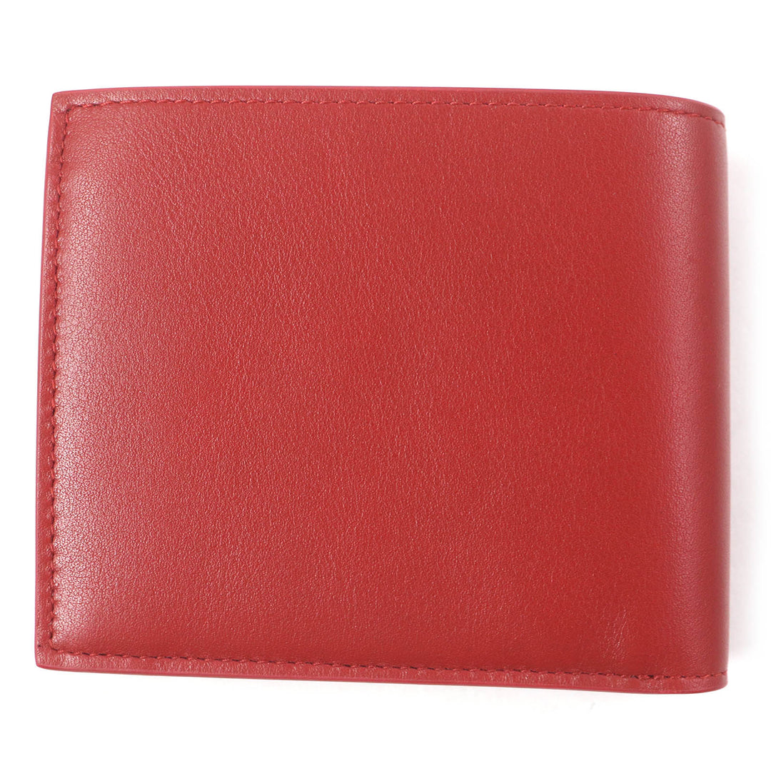 Pristine Dunhill Bifold Wallet GT 4CC Coin case Billfold Red leather mens