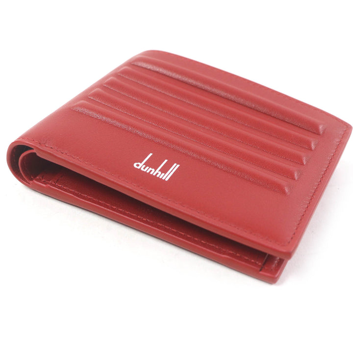 Pristine Dunhill Bifold Wallet GT 4CC Coin case Billfold Red leather mens