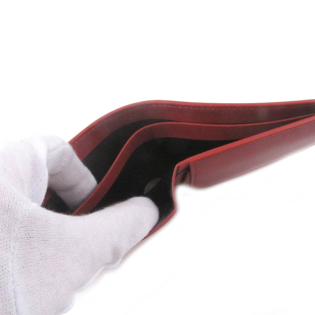Pristine Dunhill Bifold Wallet GT 4CC Coin case Billfold Red leather mens