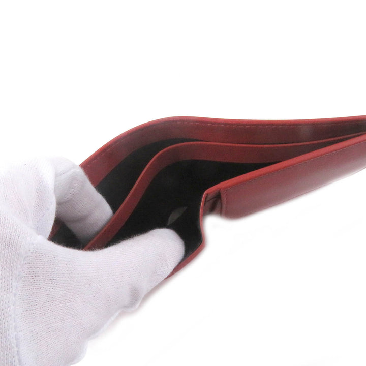 Pristine Dunhill Bifold Wallet GT 4CC Coin case Billfold Red leather mens