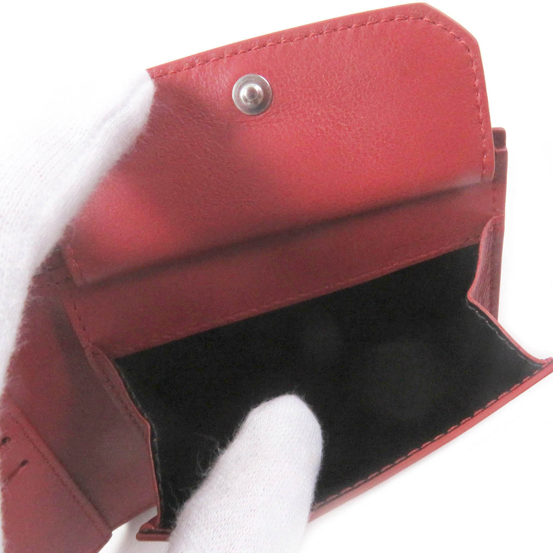 Pristine Dunhill Bifold Wallet GT 4CC Coin case Billfold Red leather mens