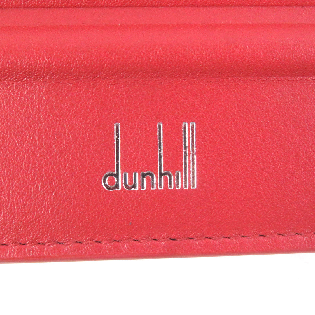 Pristine Dunhill Bifold Wallet GT 4CC Coin case Billfold Red leather mens