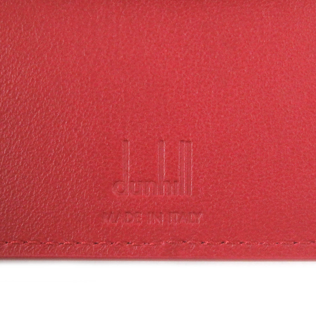 Pristine Dunhill Bifold Wallet GT 4CC Coin case Billfold Red leather mens
