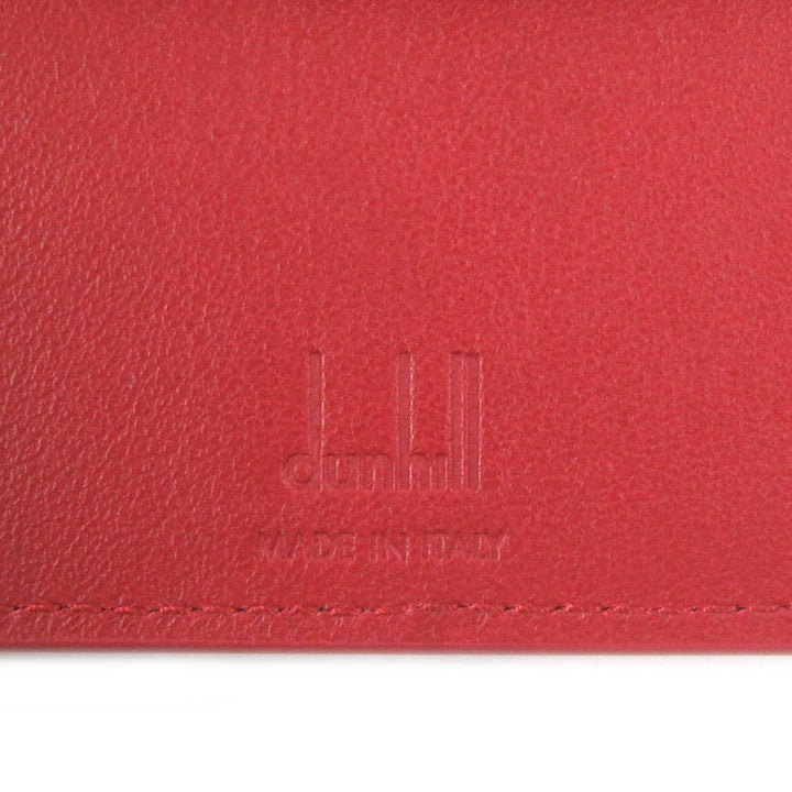 Pristine Dunhill Bifold Wallet GT 4CC Coin case Billfold Red leather mens