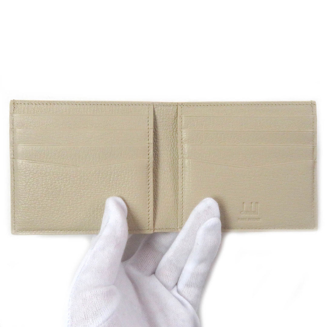 Pristine Dunhill Bifold Wallet Duke Billfold light beige leather mens