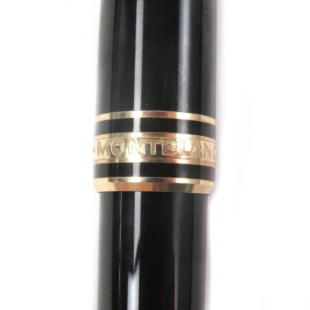 Excellent MONTBLANC fountain pen Classic Set of 2 ballpoint pens Black gold 14K