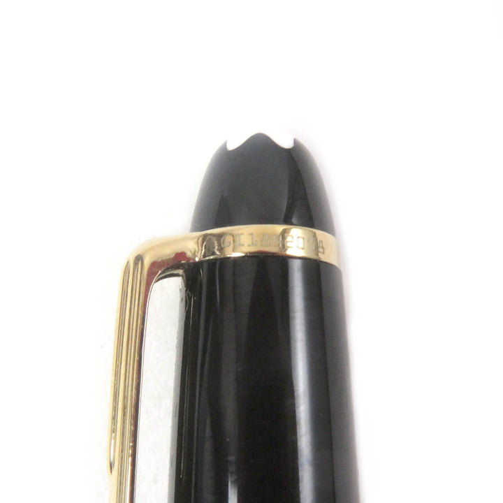 Excellent MONTBLANC fountain pen Classic Set of 2 ballpoint pens Black gold 14K