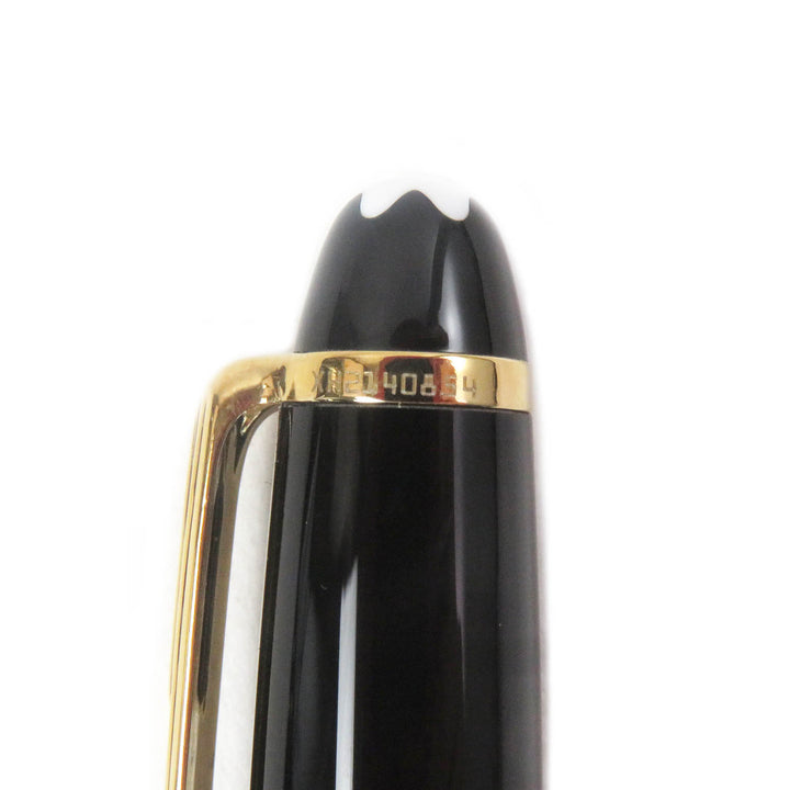 Excellent MONTBLANC fountain pen Classic Set of 2 ballpoint pens Black gold 14K