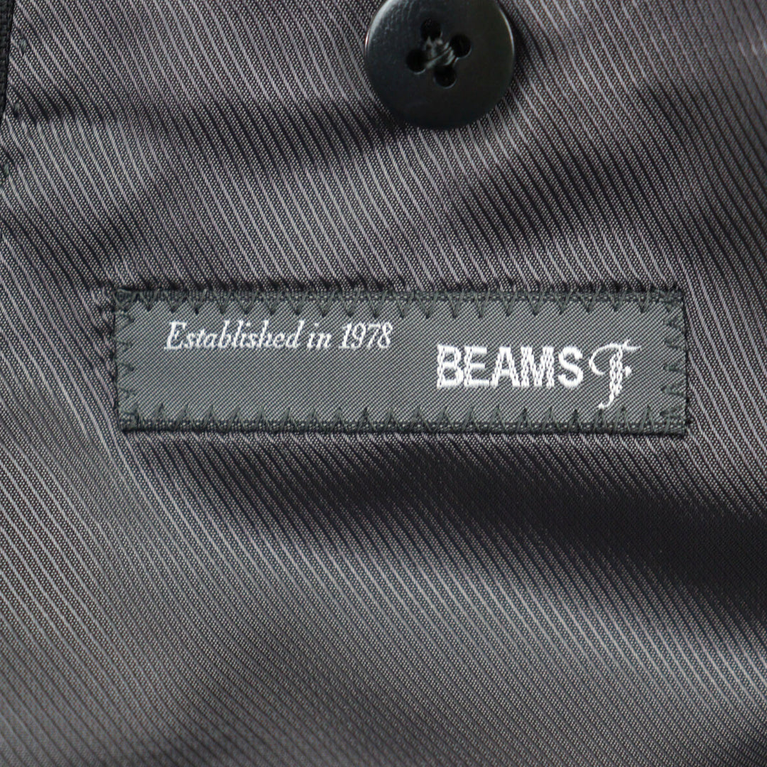 Discounted Excellent BEAMS F suit Step-back single 3B gray wool mens 2117-0240-264-P