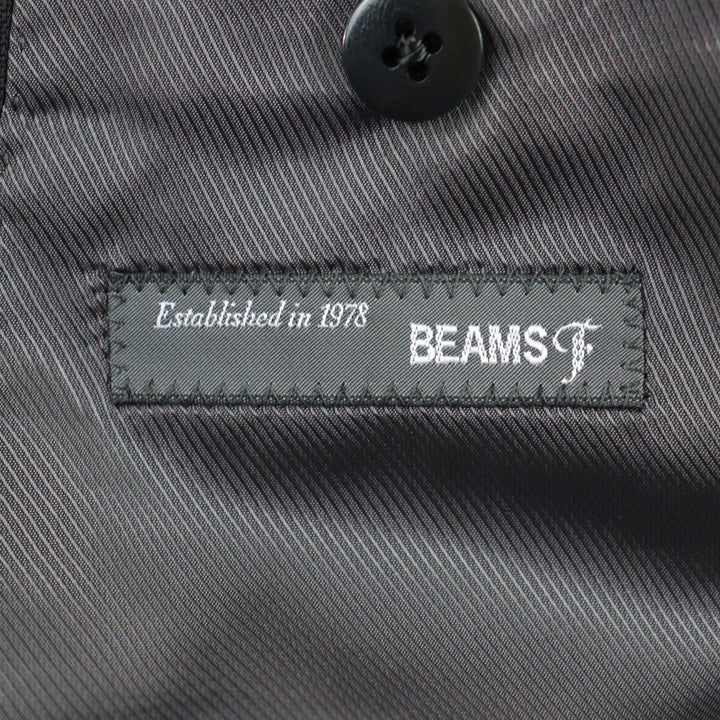 Discounted Excellent BEAMS F suit Step-back single 3B gray wool mens 2117-0240-264-P