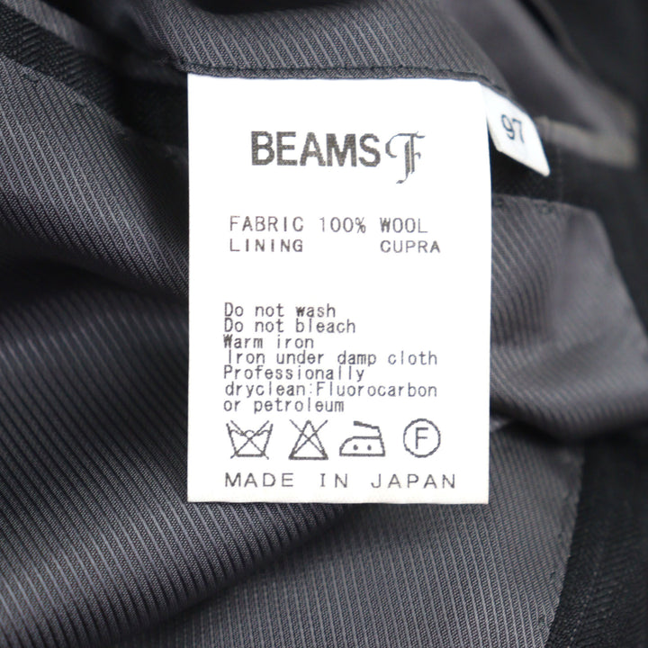 Discounted Excellent BEAMS F suit Step-back single 3B gray wool mens 2117-0240-264-P