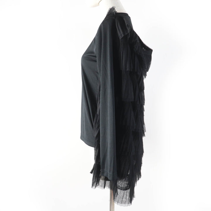 Excellent COMME des GARCONS T-shirt Back layered design Diard tulle long sleeves Women XS