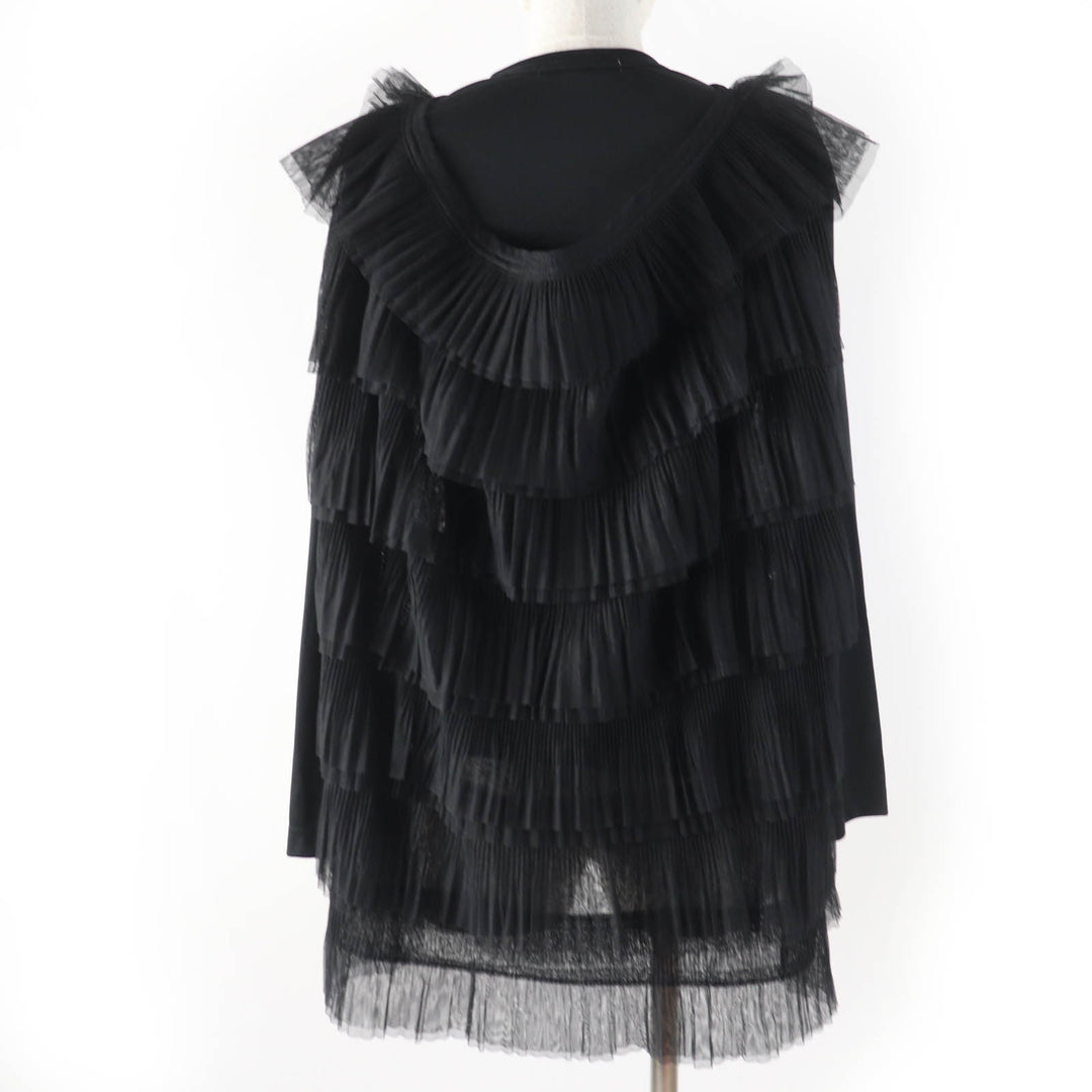 Excellent COMME des GARCONS T-shirt Back layered design Diard tulle long sleeves Women XS