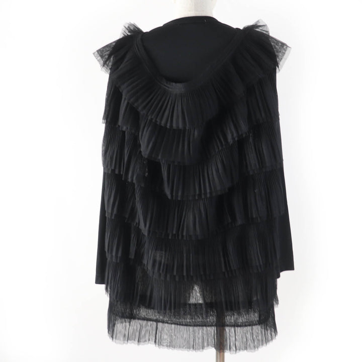 Excellent COMME des GARCONS T-shirt Back layered design Diard tulle long sleeves Women XS