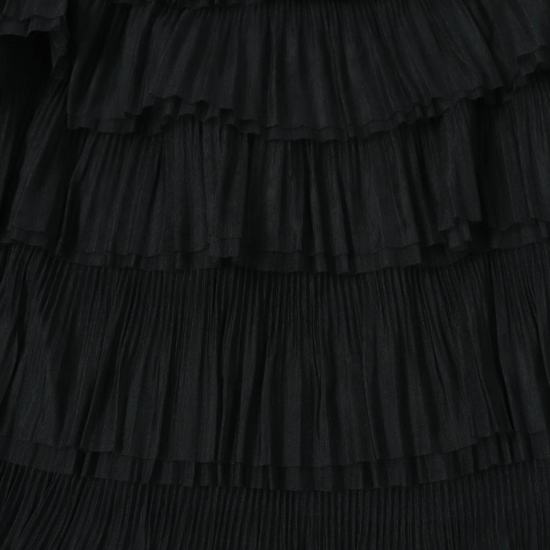Excellent COMME des GARCONS T-shirt Back layered design Diard tulle long sleeves Women XS