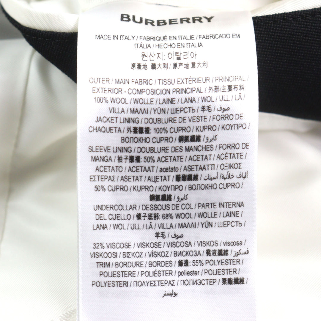 Excellent BURBERRY LONDON tailored jacket Bicolor, all-over logo lining mens 44 4559227