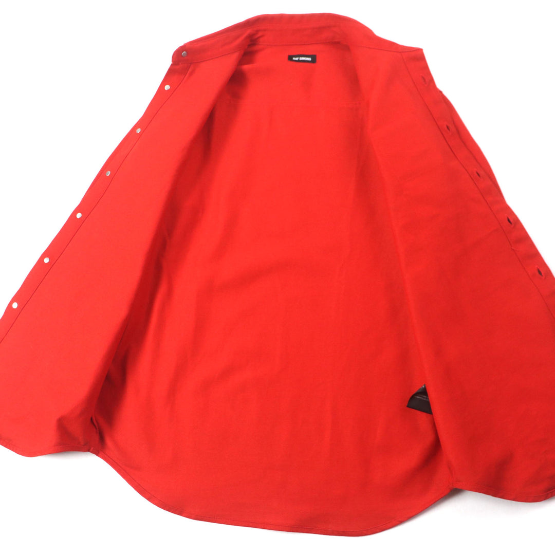 Discounted RAF SIMONS Jacket CARRY OVER SLIM FIT DENIM SHIR Red mens S 192-241