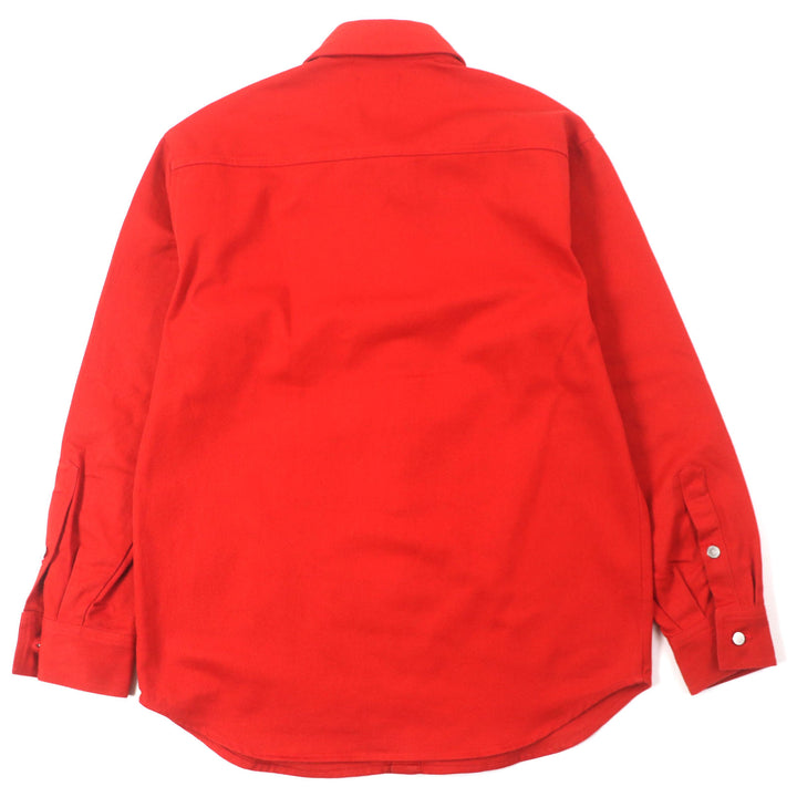 Discounted RAF SIMONS Jacket CARRY OVER SLIM FIT DENIM SHIR Red mens S 192-241