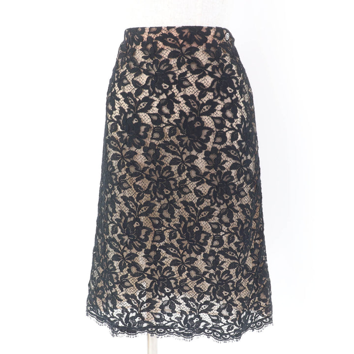 Excellent CHANEL skirt Lining: 100% silk, full lace, with lion metal Women 38